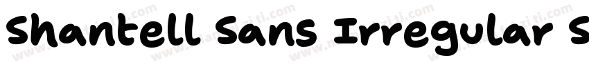 Shantell Sans Irregular SemiBold字体转换